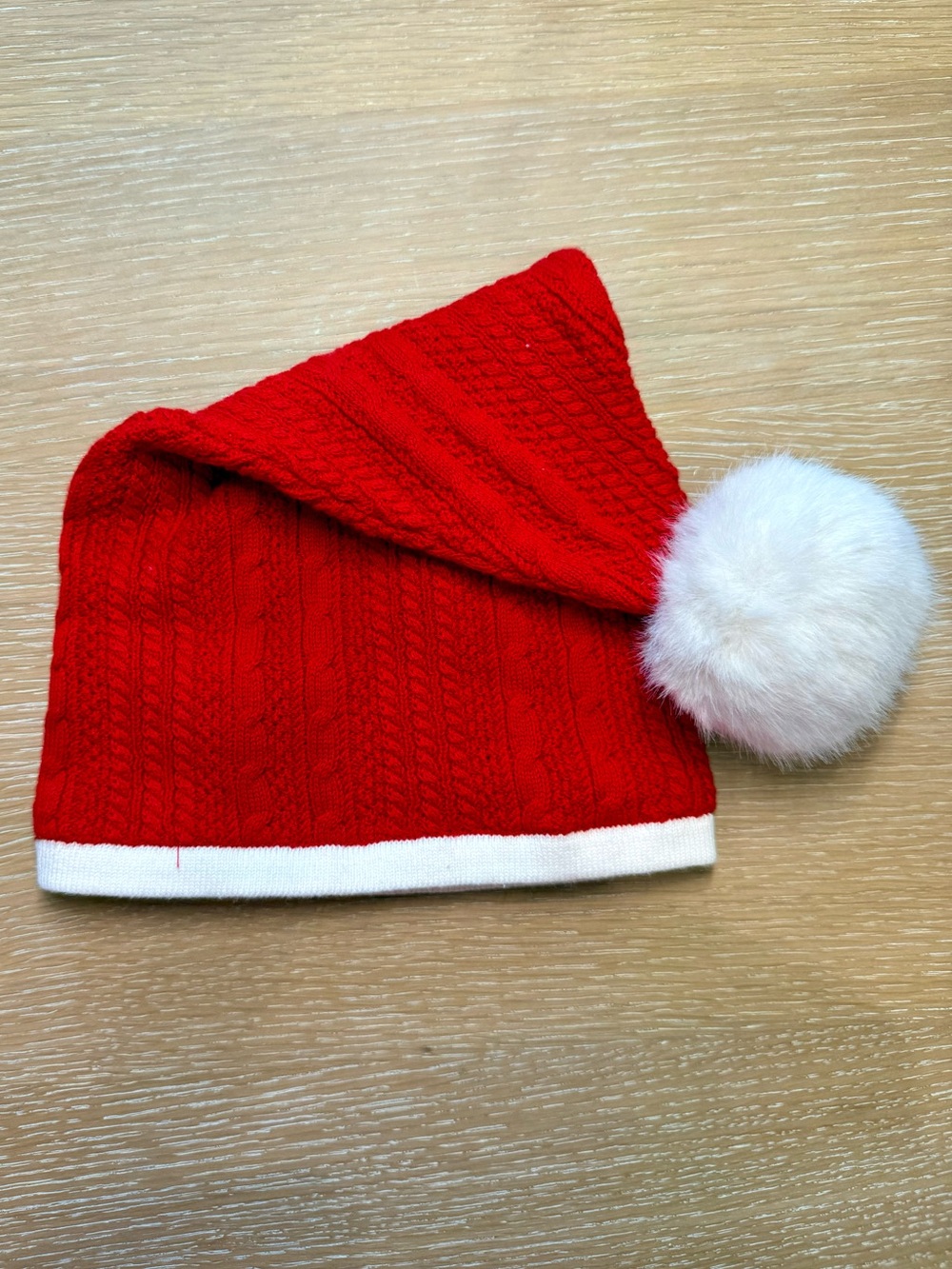 Janie and Jack Baby Red Santa Hat size 6-12 months